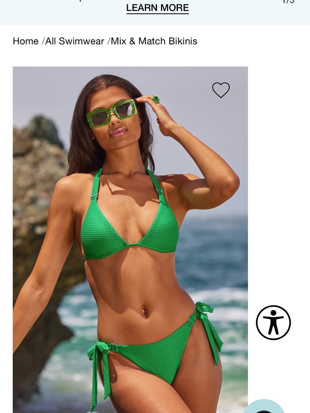 BECCA Cheryl Triangle Bikini Set - NWT